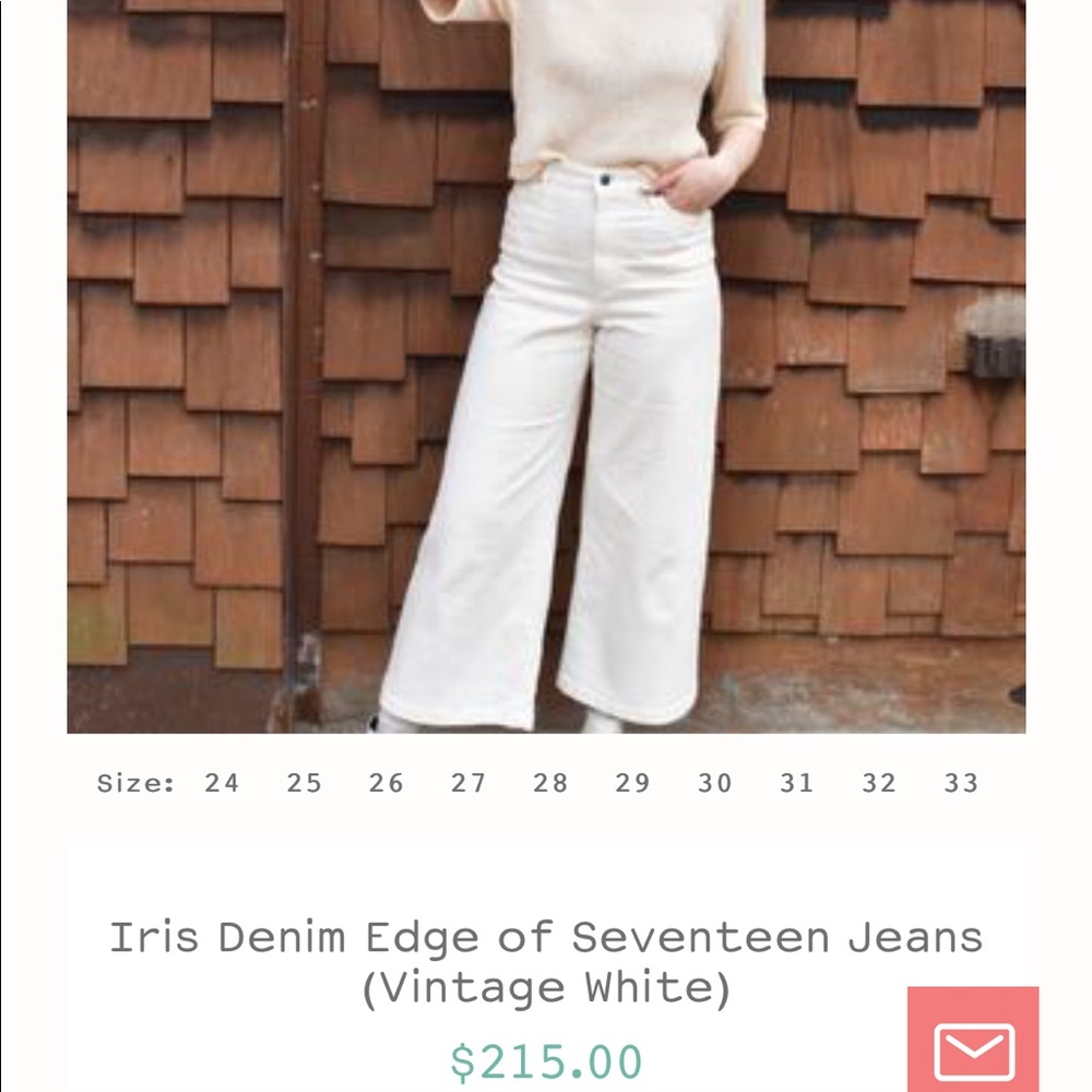 White wide leg Jean - iris denim :)